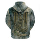 Khnum Ancient Egyptian Hoodie with Smoky Leaf, Ram Head Emblem, and Guardian of the Cataract - African Pride