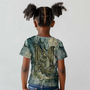Khnum Ancient Egyptian Kid T shirt with Smoky Leaf, Ram Head Emblem, and Guardian of the Cataract - African Pride
