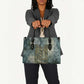 Khnum Ancient Egyptian Leather Bag with Smoky Leaf, Ram Head Emblem, and Guardian of the Cataract - African Pride