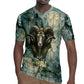 Khnum Ancient Egyptian Rugby Jersey with Smoky Leaf, Ram Head Emblem, and Guardian of the Cataract - African Pride