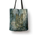 Khnum Ancient Egyptian Tote Bag with Smoky Leaf, Ram Head Emblem, and Guardian of the Cataract - African Pride