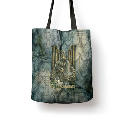 Khnum Ancient Egyptian Tote Bag with Smoky Leaf, Ram Head Emblem, and Guardian of the Cataract - African Pride