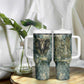 Khnum Ancient Egyptian Tumbler With Handle with Smoky Leaf, Ram Head Emblem, and Guardian of the Cataract - African Pride
