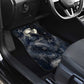 Khonsu Car Mats Ancient Egyptian Dark Feather Pattern, Moonlit Raven Symbol, and Eye Lotus - African Pride