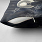 Khonsu Pillow Cover Ancient Egyptian Dark Feather Pattern, Moonlit Raven Symbol, and Eye Lotus - African Pride