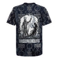 Khonsu Ancient Egyptian Rugby Jersey with Dark Celtic Knot Pattern, Baboon Guardian Symbol, and Moon Healer Motif - African Pride