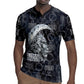 Khonsu Ancient Egyptian Rugby Jersey with Dark Celtic Knot Pattern, Baboon Guardian Symbol, and Moon Healer Motif - African Pride