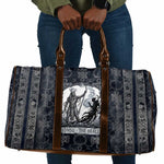 Khonsu Ancient Egyptian Travel Bag with Dark Celtic Knot Pattern, Baboon Guardian Symbol, and Moon Healer Motif - African Pride