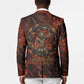 Maahes Blazer Ancient Egyptian Fiery Red Flame - Roaring Lion Head - African Pride