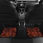 Maahes Car Mats Ancient Egyptian Fiery Red Flame - Roaring Lion Head - African Pride