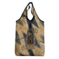 Maahes Ancient Egyptian Grocery Bag Geometric Pattern Winged Lion Deity, and Sacred Lotus Motif - African Pride