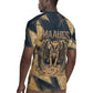 Maahes Ancient Egyptian Rugby Jersey Geometric Pattern Winged Lion Deity, and Sacred Lotus Motif - African Pride