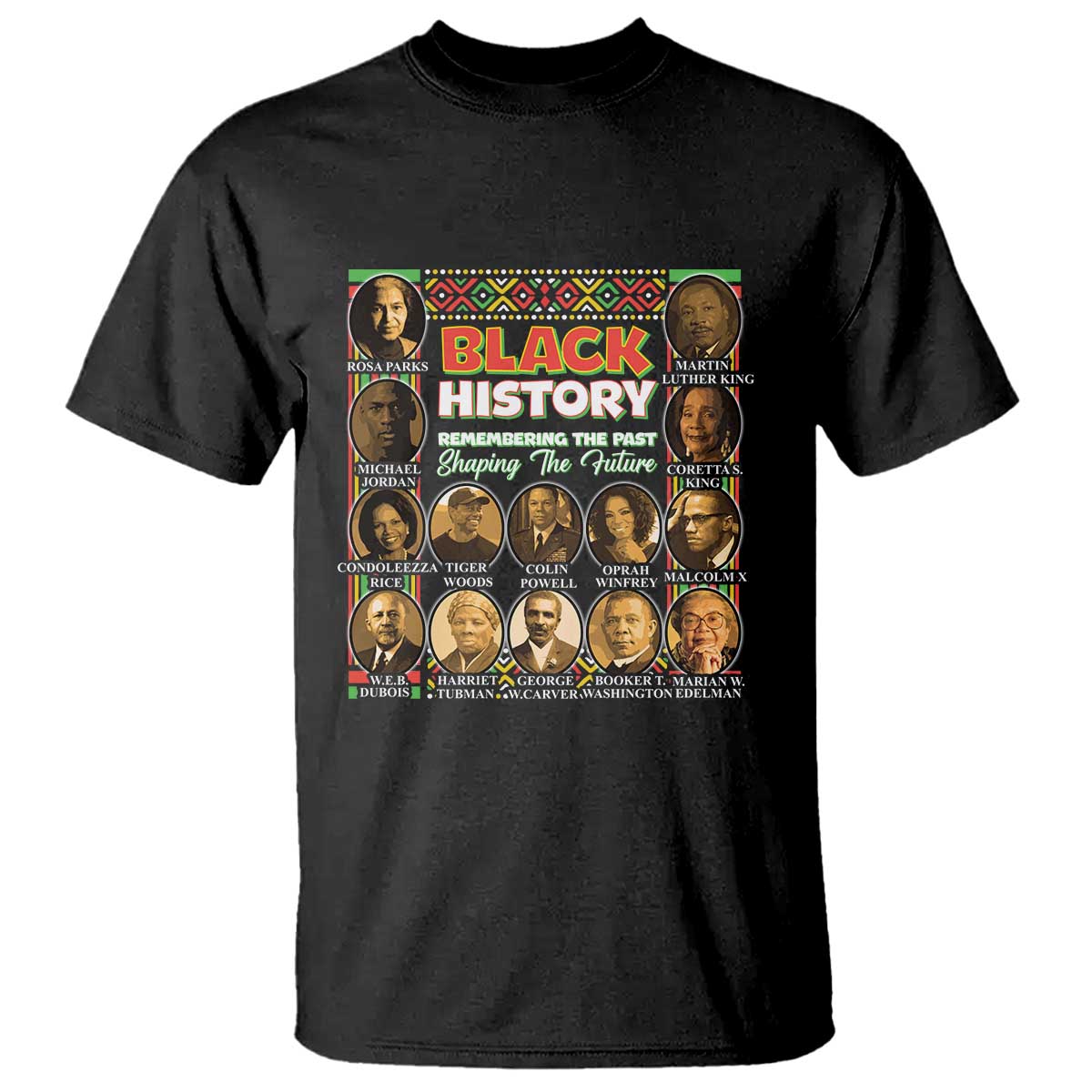 Black History Month T Shirt Remembering The Past Shaping The Future