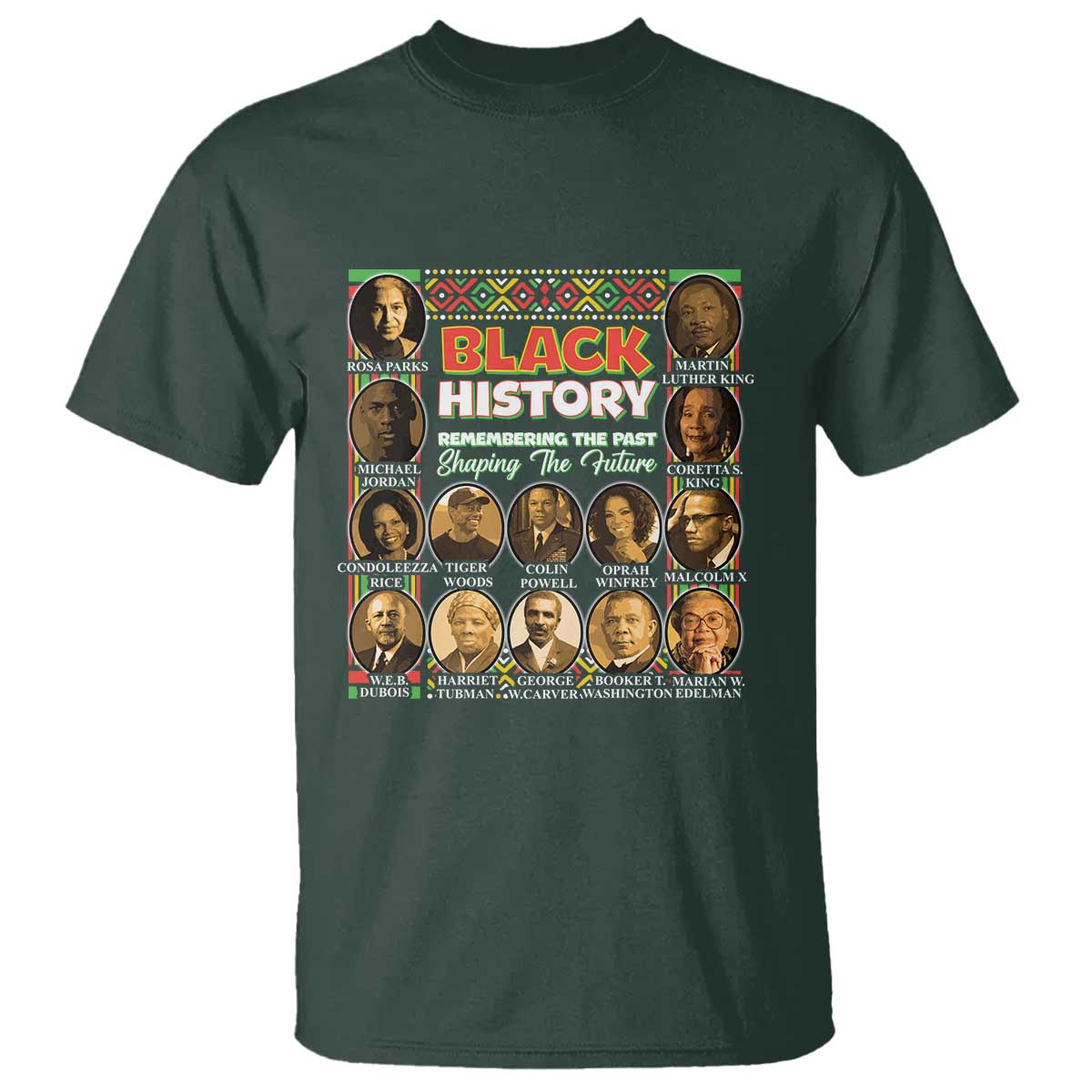 Black History Month T Shirt Remembering The Past Shaping The Future