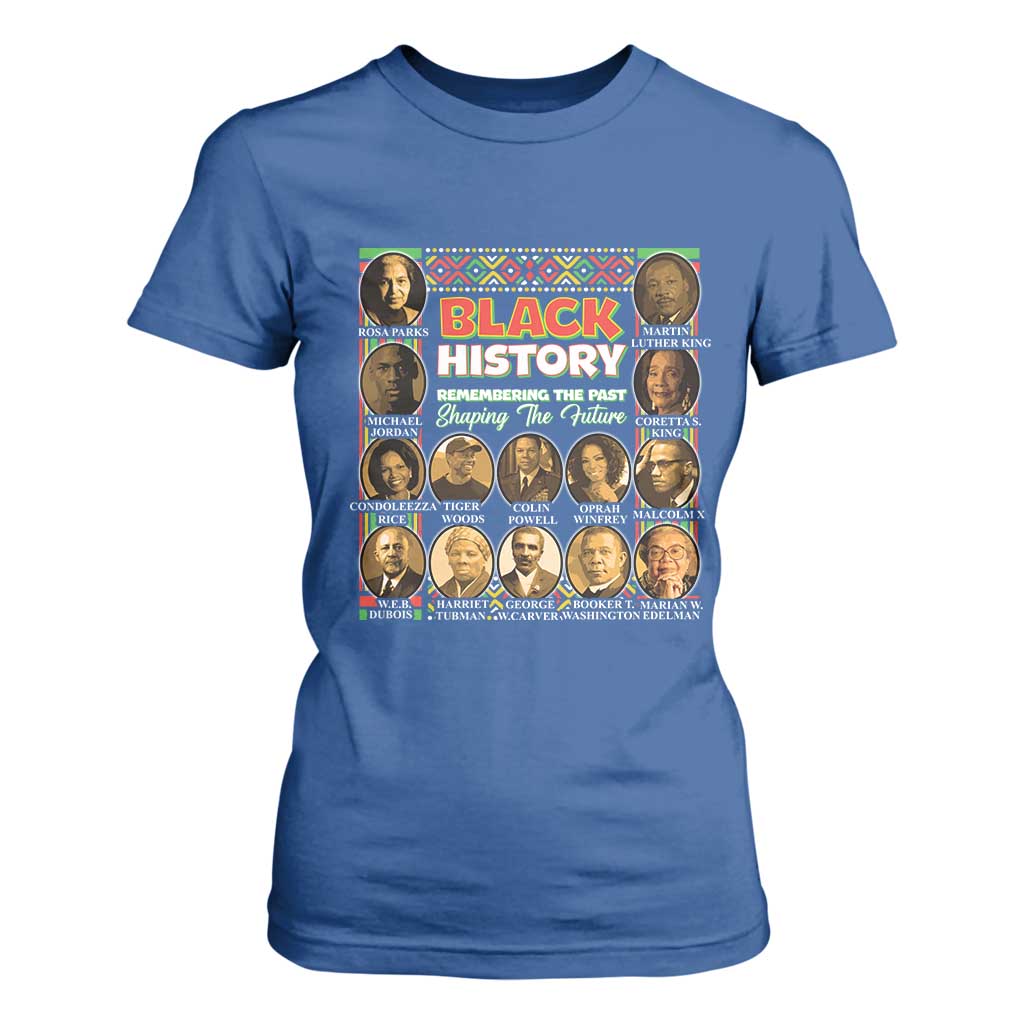 Black History Month T Shirt For Women Remembering The Past Shaping The Future