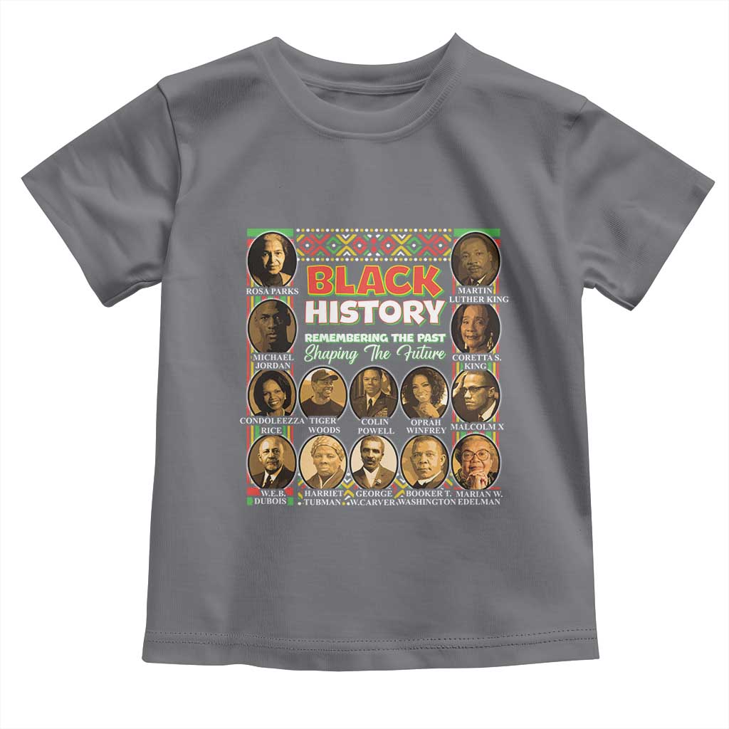 Black History Month Toddler T Shirt Remembering The Past Shaping The Future
