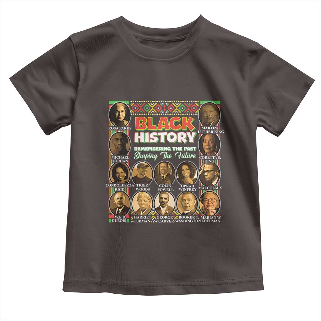 Black History Month Toddler T Shirt Remembering The Past Shaping The Future