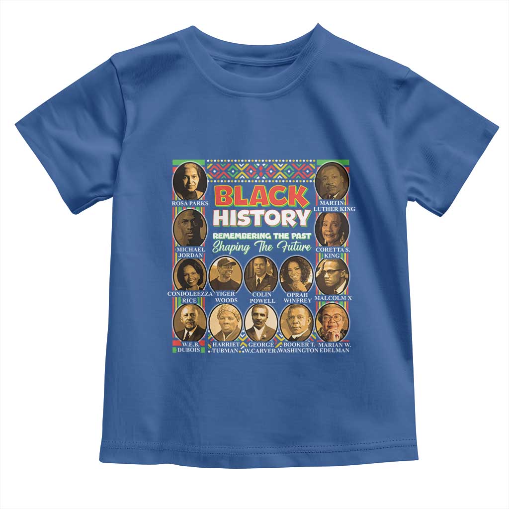 Black History Month Toddler T Shirt Remembering The Past Shaping The Future