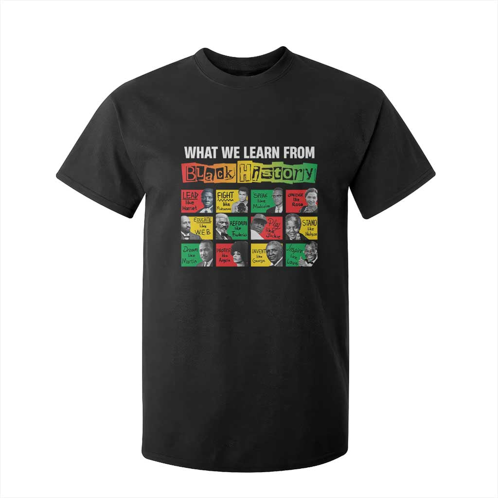 What We Learn From Black History T Shirt For Kid