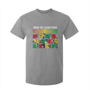 What We Learn From Black History T Shirt For Kid