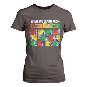 What We Learn From Black History T Shirt For Women