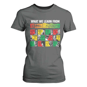 What We Learn From Black History T Shirt For Women