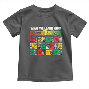 What We Learn From Black History Toddler T Shirt