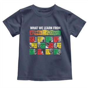 What We Learn From Black History Toddler T Shirt