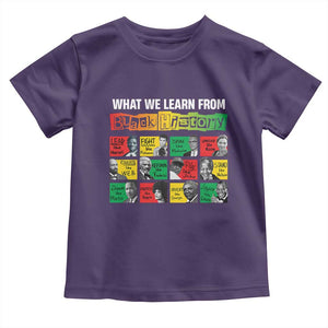 What We Learn From Black History Toddler T Shirt