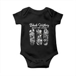What We Learn From Black History Baby Onesie Martin Malcolm Rosa Frederick Harriet Angela