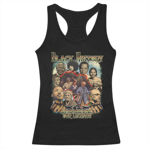 Black History Racerback Tank Top Remembering Our Legends Martin Malcolm Rosa Harriet Frederick