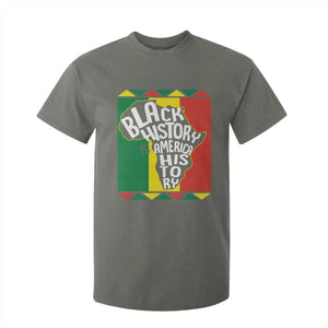 African American Pride T Shirt For Kid Black History Is American History Patriotic