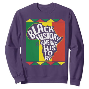 African American Pride Sweatshirt Black History Is American History Patriotic