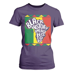 African American Pride T Shirt For Women Black History Is American History Patriotic