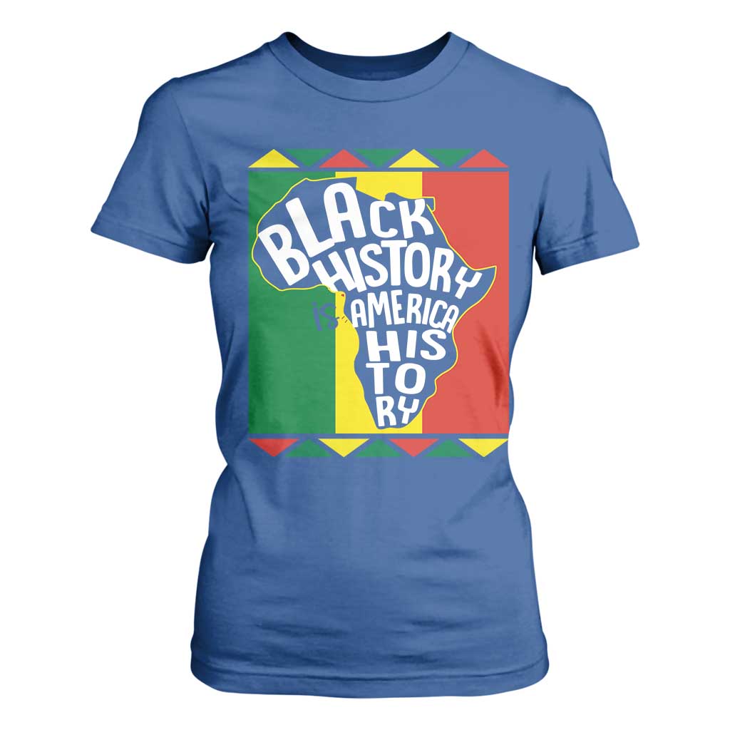 African American Pride T Shirt For Women Black History Is American History Patriotic