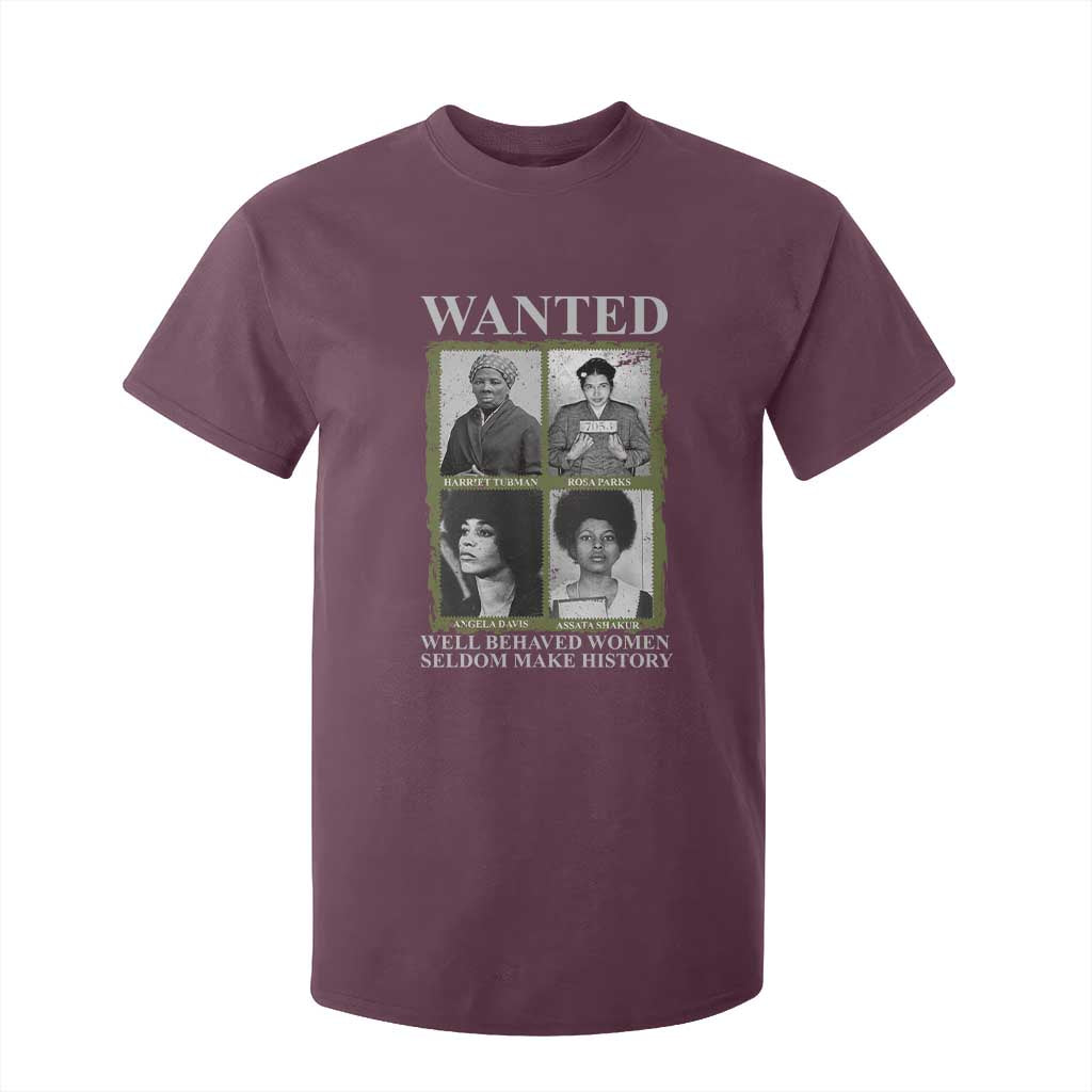 Black Women History T Shirt For Kid Harriet Tubman Rosa Parks Angela Davis Assata Shakur