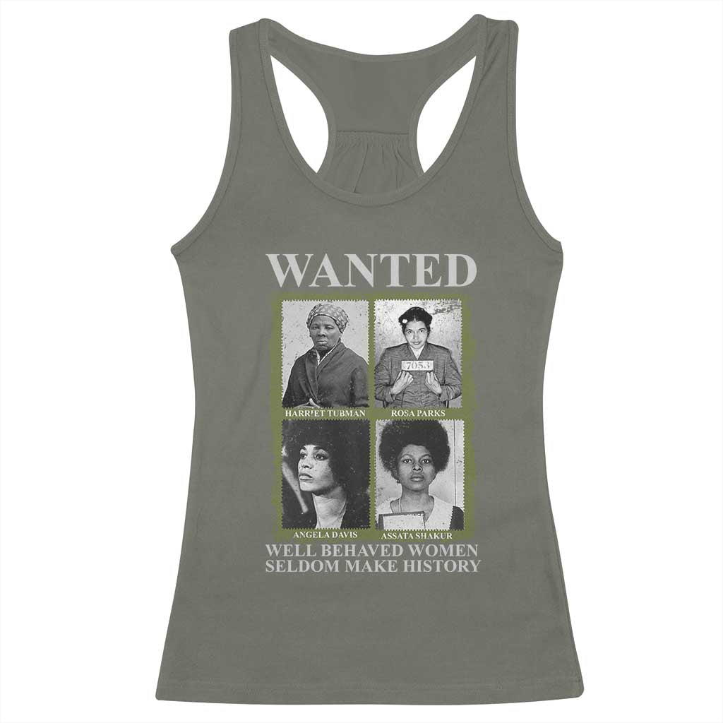 Black Women History Racerback Tank Top Harriet Tubman Rosa Parks Angela Davis Assata Shakur
