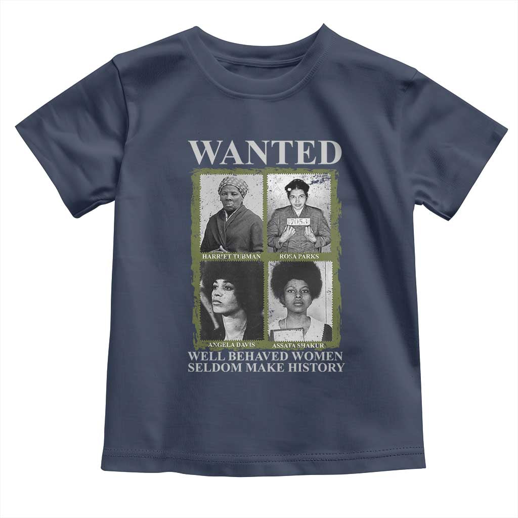Black Women History Toddler T Shirt Harriet Tubman Rosa Parks Angela Davis Assata Shakur