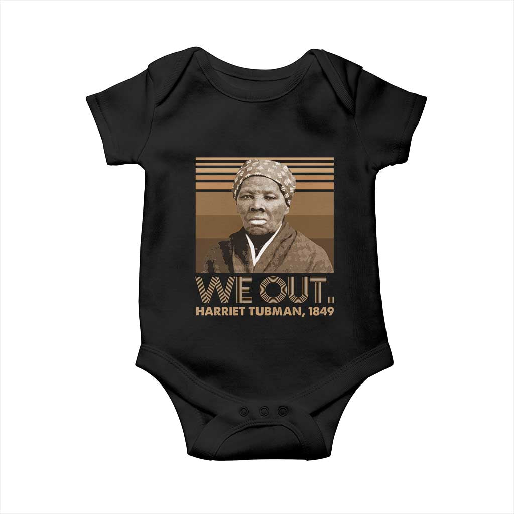 Harriet Tubman Baby Onesie We Out 1849 Retro Black History