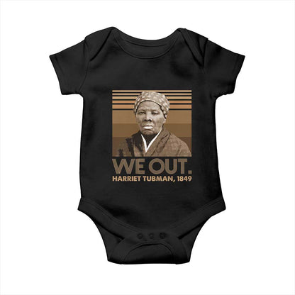 Harriet Tubman Baby Onesie We Out 1849 Retro Black History