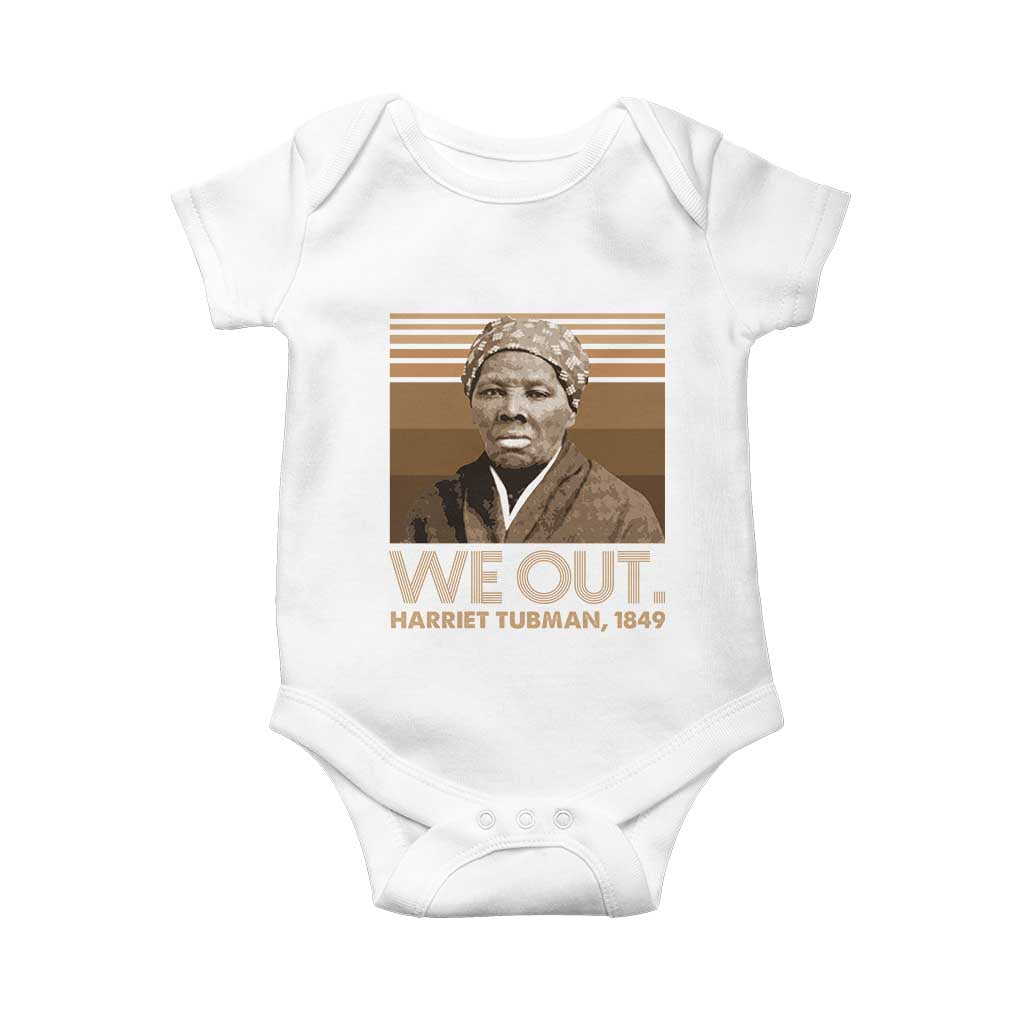 Harriet Tubman Baby Onesie We Out 1849 Retro Black History