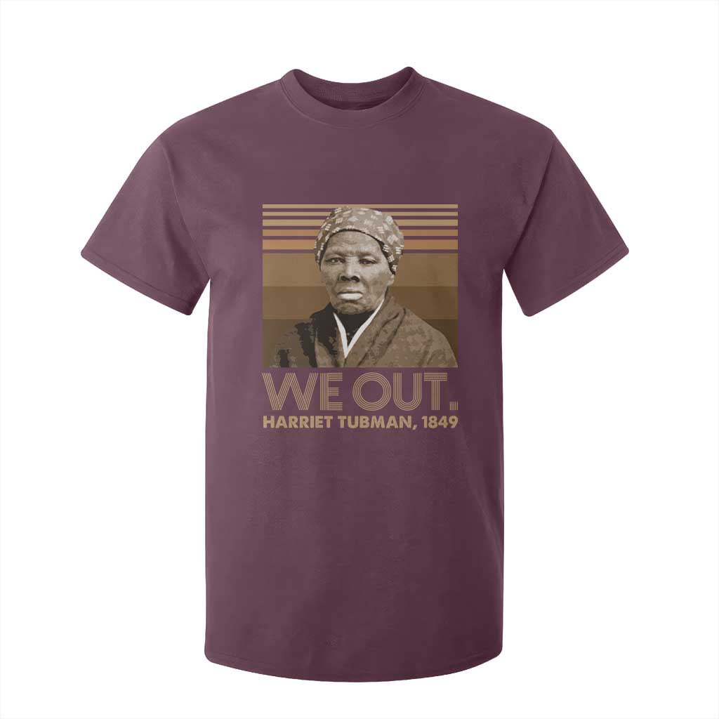Harriet Tubman T Shirt For Kid We Out 1849 Retro Black History