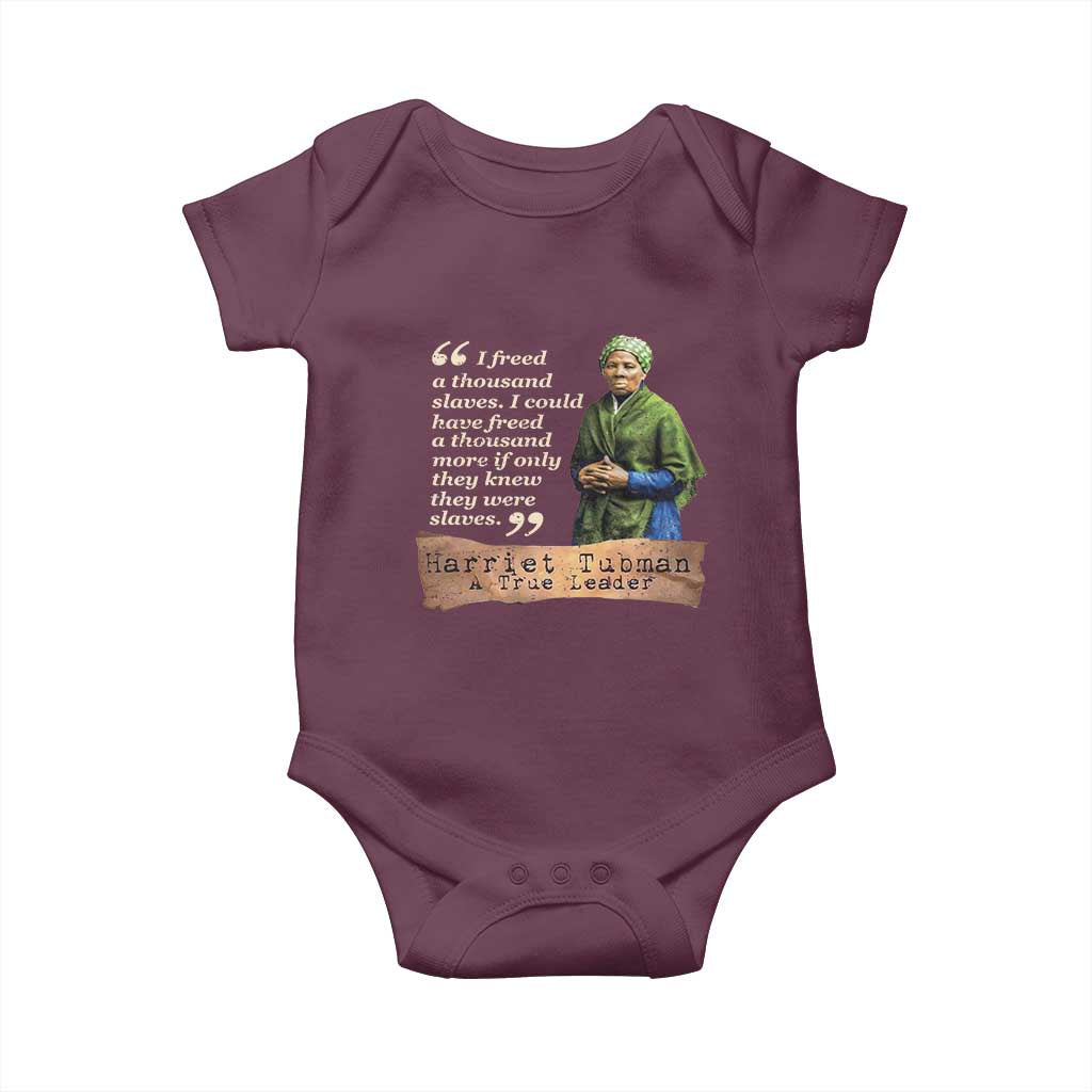 Harriet Tubman Baby Onesie If Only They Knew They Were Slaves Black History