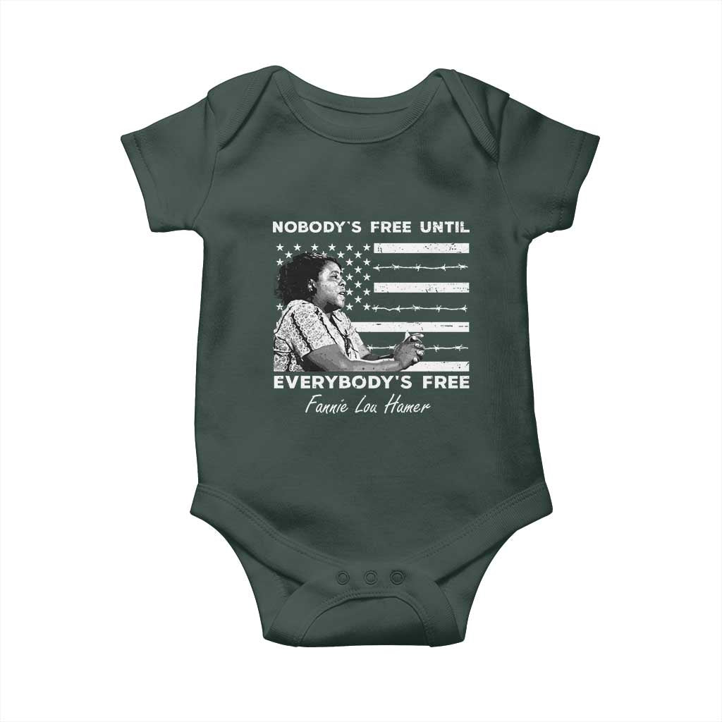 Fannie Lou Hamer Baby Onesie Nobody's Free Until Everybody's Free Black History