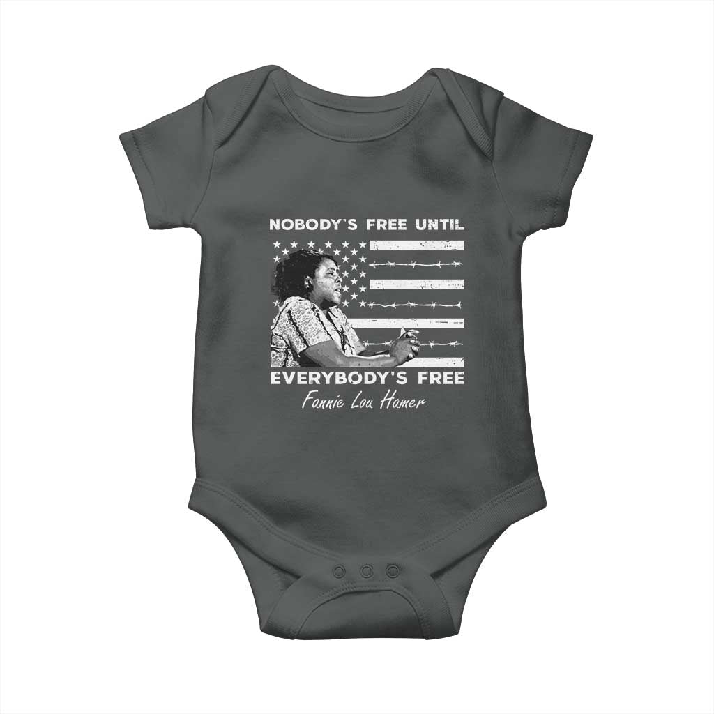 Fannie Lou Hamer Baby Onesie Nobody's Free Until Everybody's Free Black History