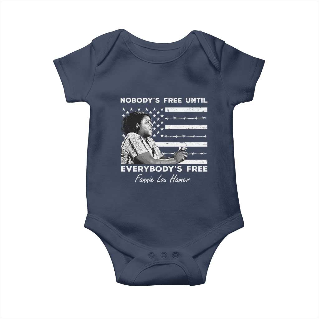 Fannie Lou Hamer Baby Onesie Nobody's Free Until Everybody's Free Black History