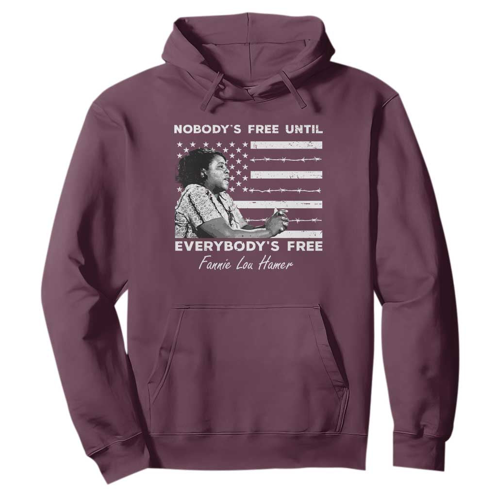 Fannie Lou Hamer Hoodie Nobody's Free Until Everybody's Free Black History