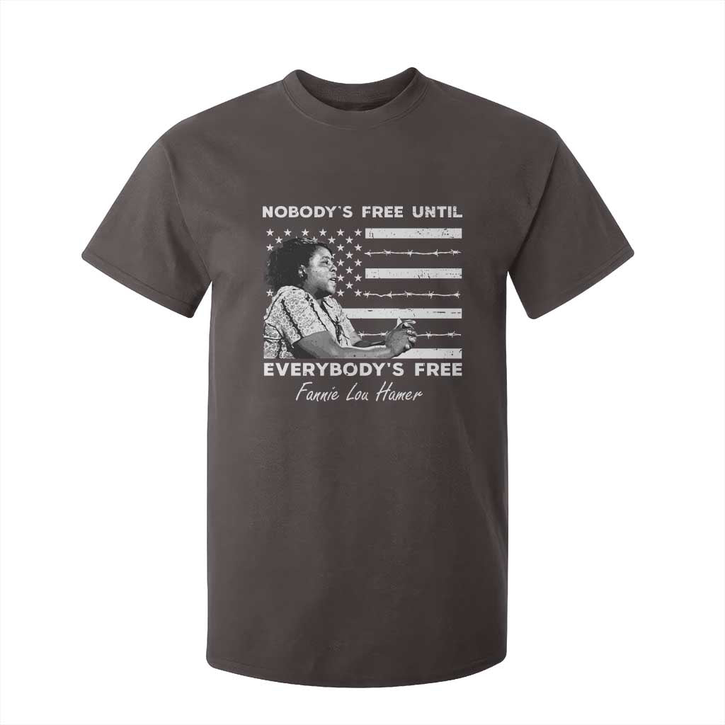 Fannie Lou Hamer T Shirt For Kid Nobody's Free Until Everybody's Free Black History