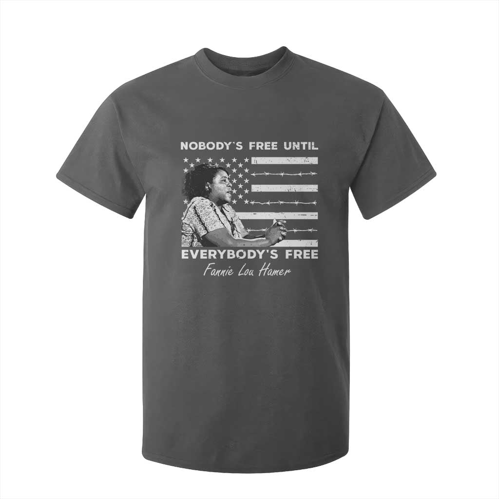 Fannie Lou Hamer T Shirt For Kid Nobody's Free Until Everybody's Free Black History