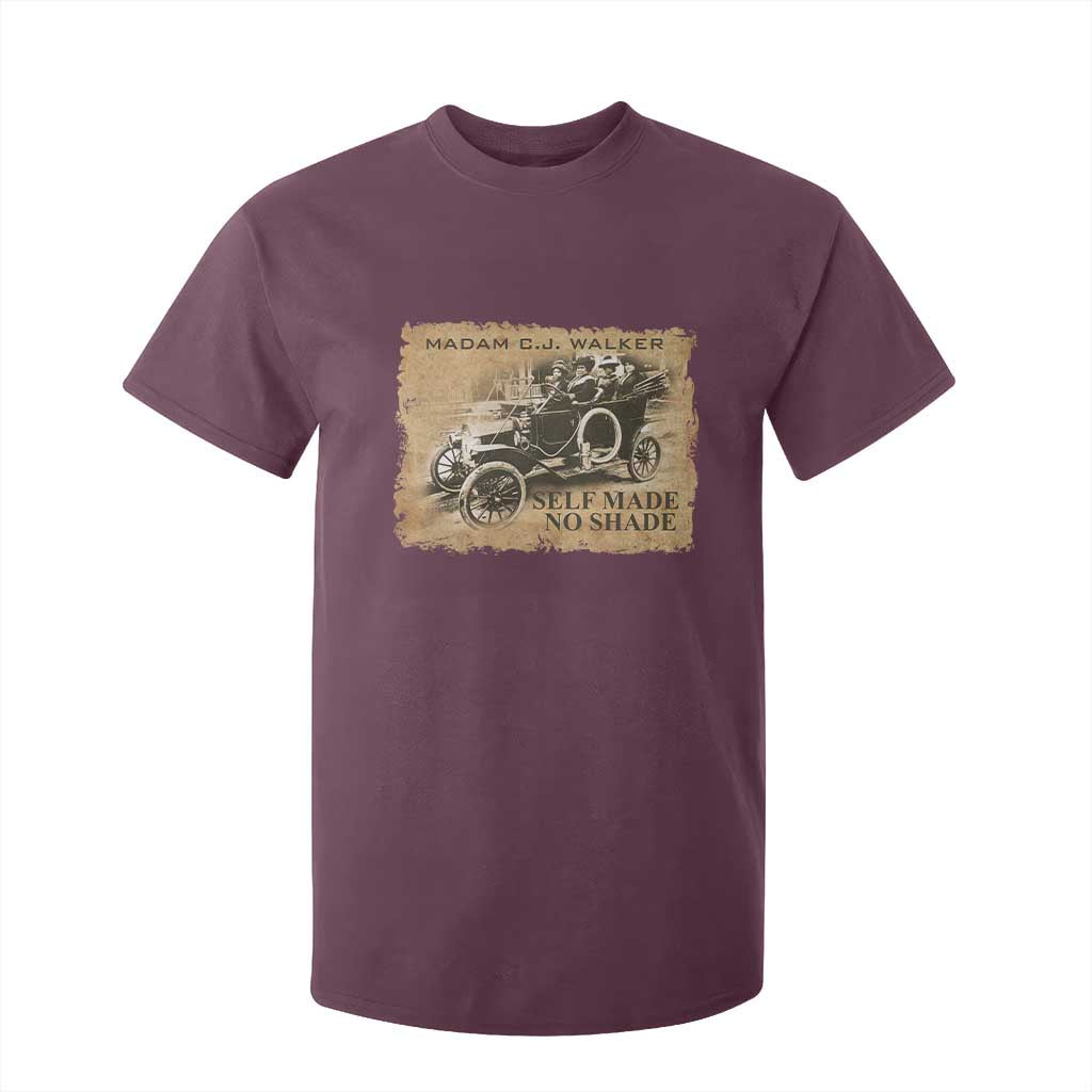 Madam C.J. Walker T Shirt For Kid Self Made No Shade Black History